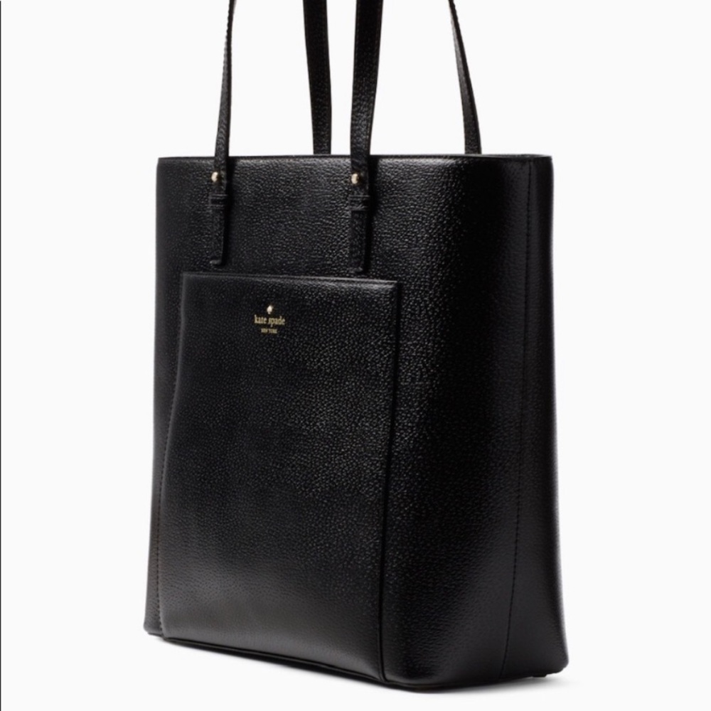 ♠️KATE SPADE SADIE GRAND STREET BLACK LEATHER BAG! - Picture 3 of 8